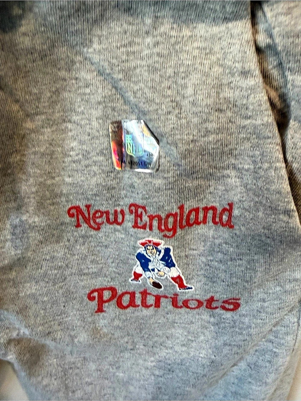 Junk Food Patriots Gray Joggers Size Medium Women’s - NWOT