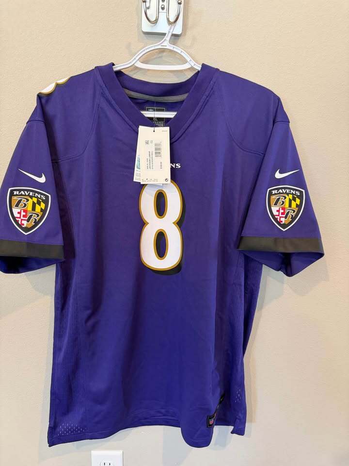Baltimore Ravens - Lamar Jackson #8 - Youth XL