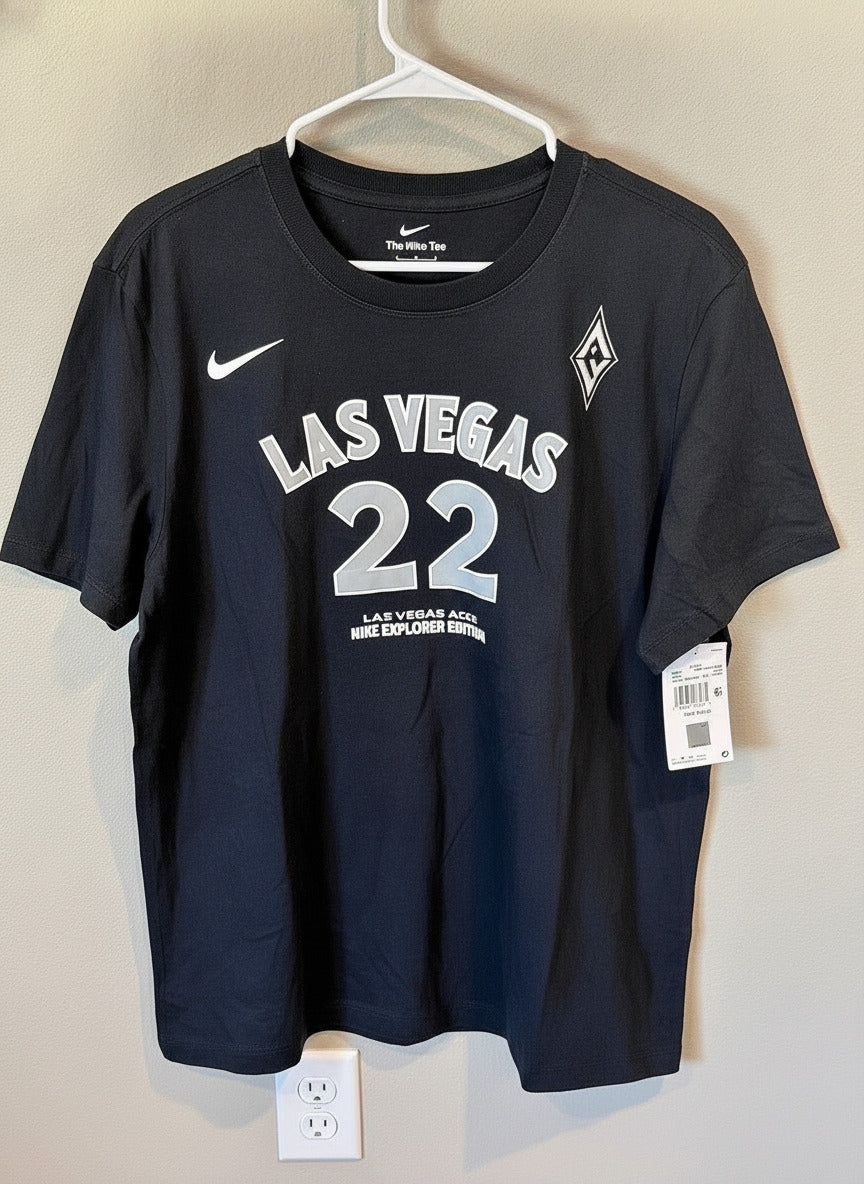 A'ja Wilson #22 Las Vegas Raiders jersey - Men's Large/Women's XL
