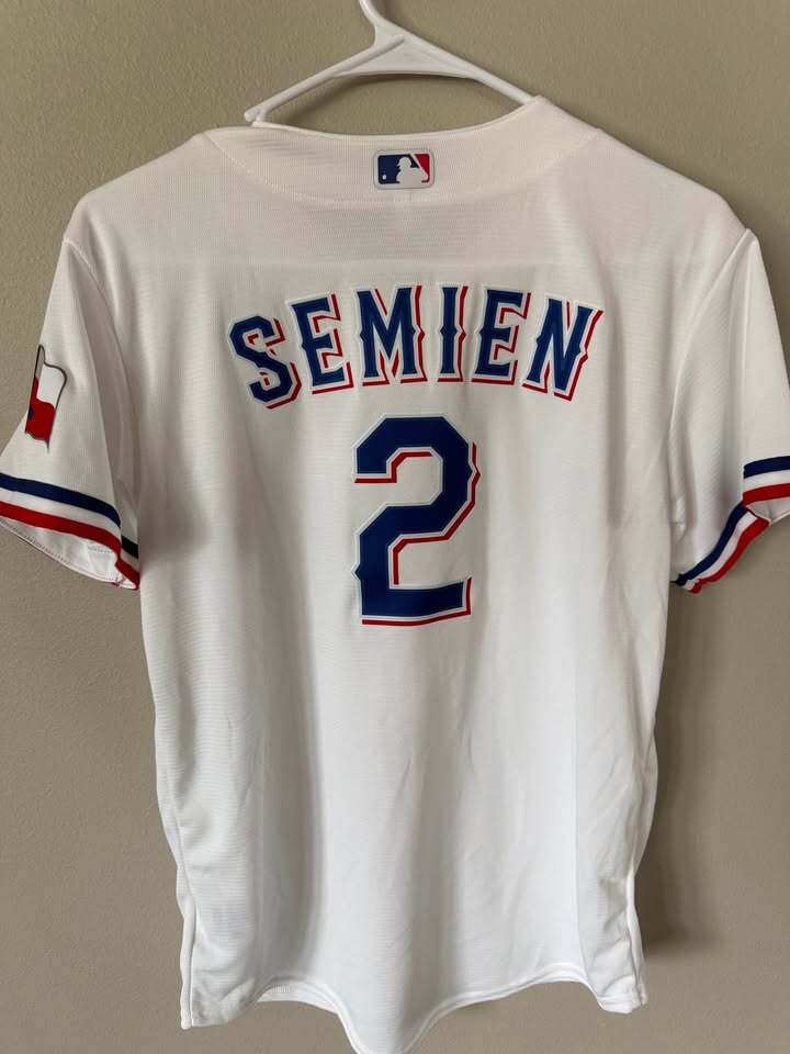 Marcus Semien - Texas Rangers  #2 - Youth Large
