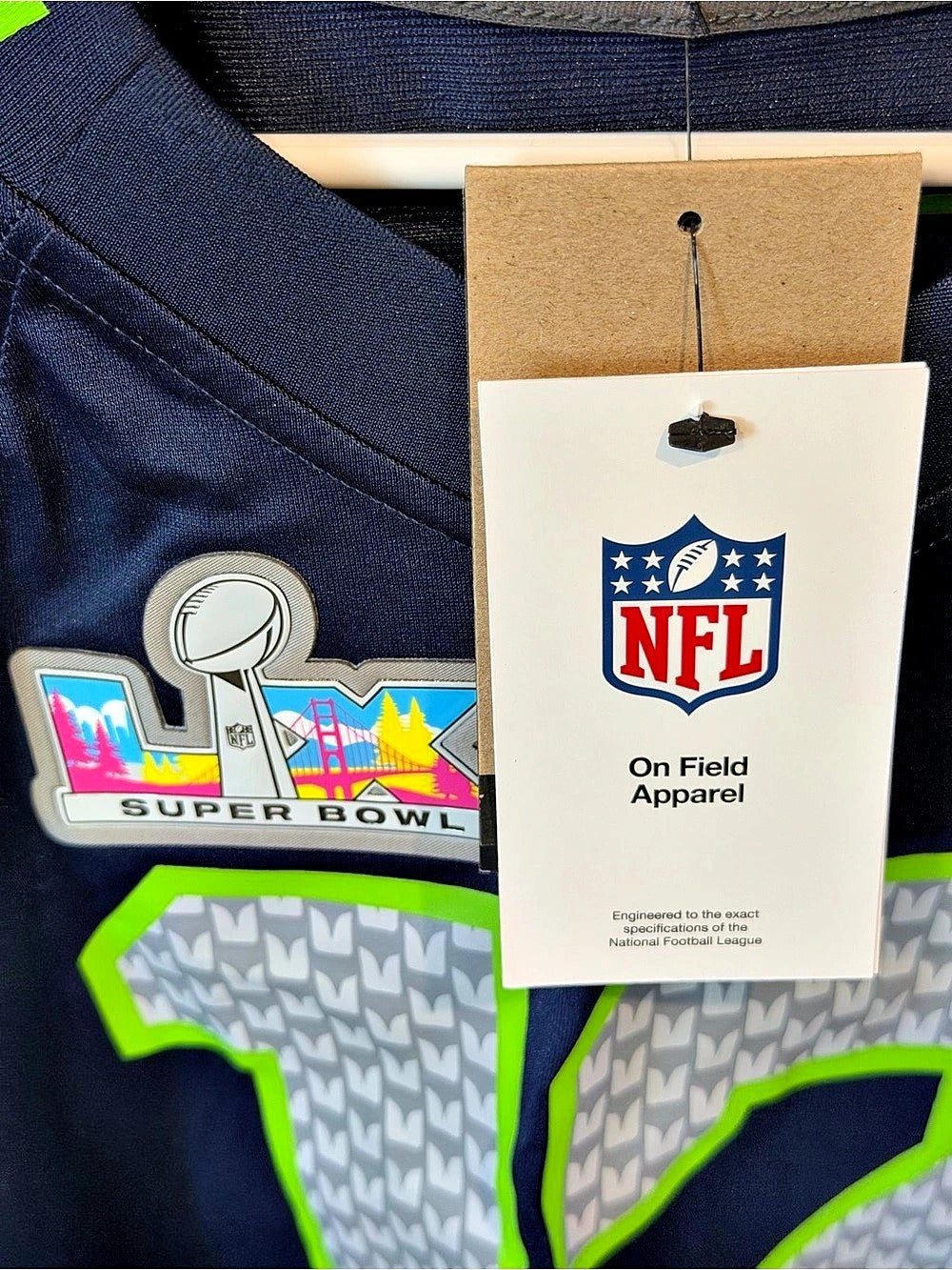 Seattle Seahawks Fan 12 Super Bowl Jersey - Unisex XXL Men's/3XL
