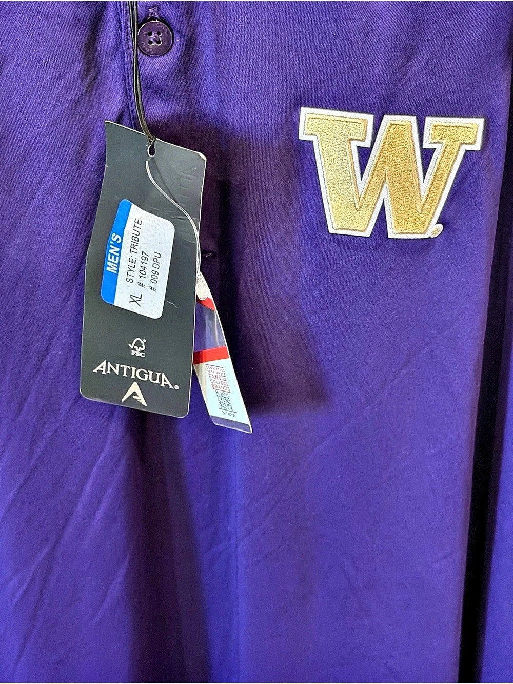 Washington Huskies Tribute Polo - Men's XL