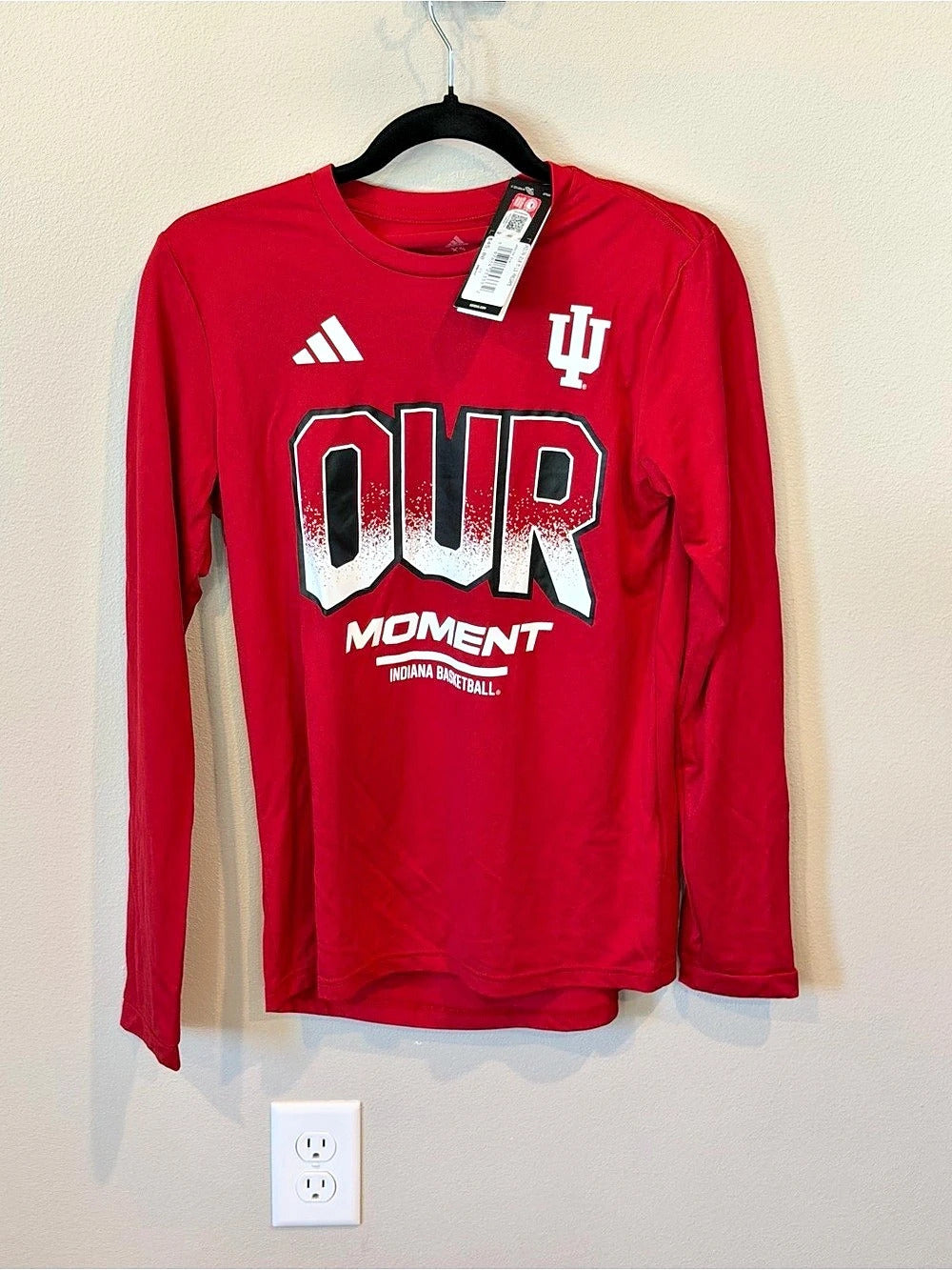 Indiana Hoosiers "Our Moment" Long Sleeve Tee - Size XS
