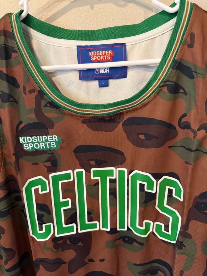 Boston Celtics NBA KidSuper Sports Jersey - Men's Large - PRICE DROP!