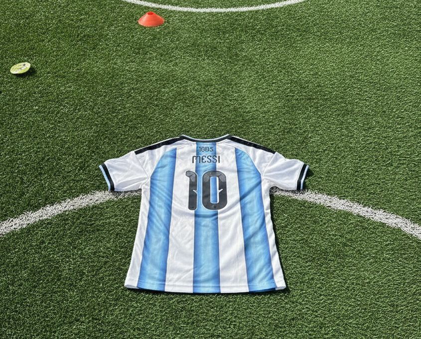 Argentina Messi #10 2022 World Cup Champions Jersey - Youth Medium - PRICE DROP!