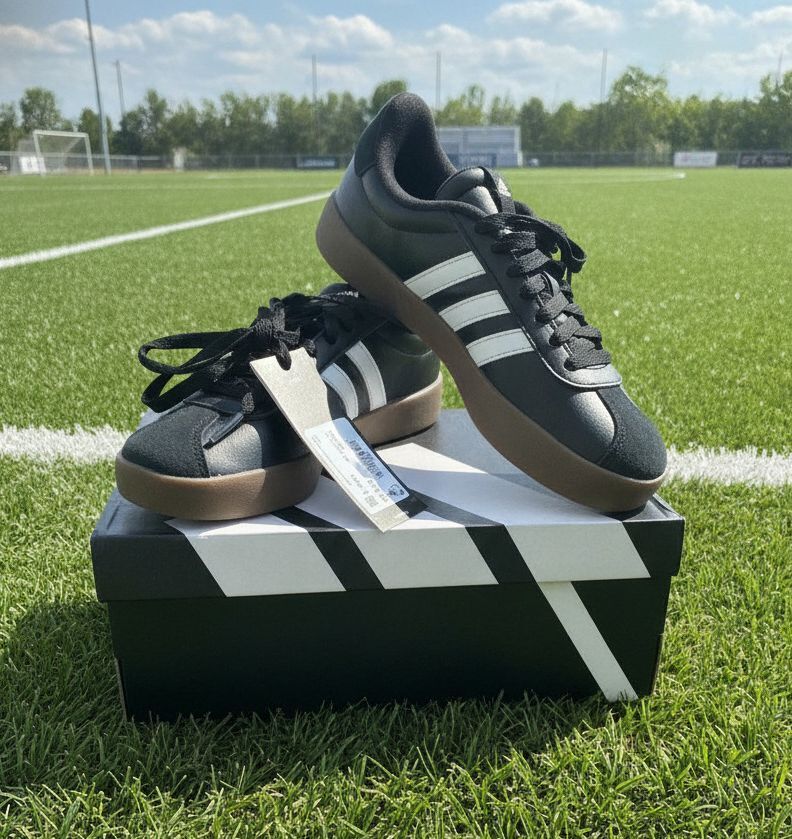 Adidas Black and White Shoes - Men's Size 6